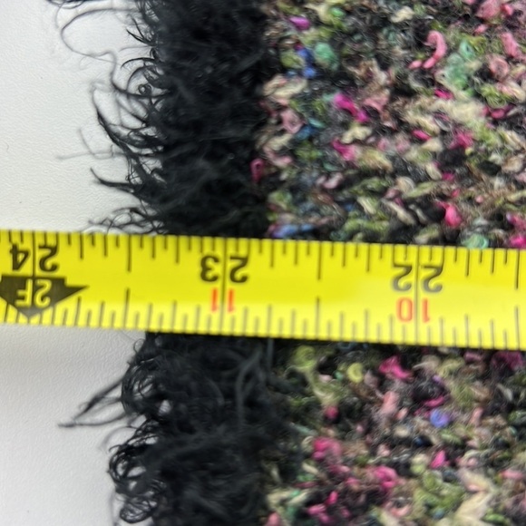 Vintage Spanner Multicolour Slub Knit Sweater with Fringe Neck - Picture 10 of 12